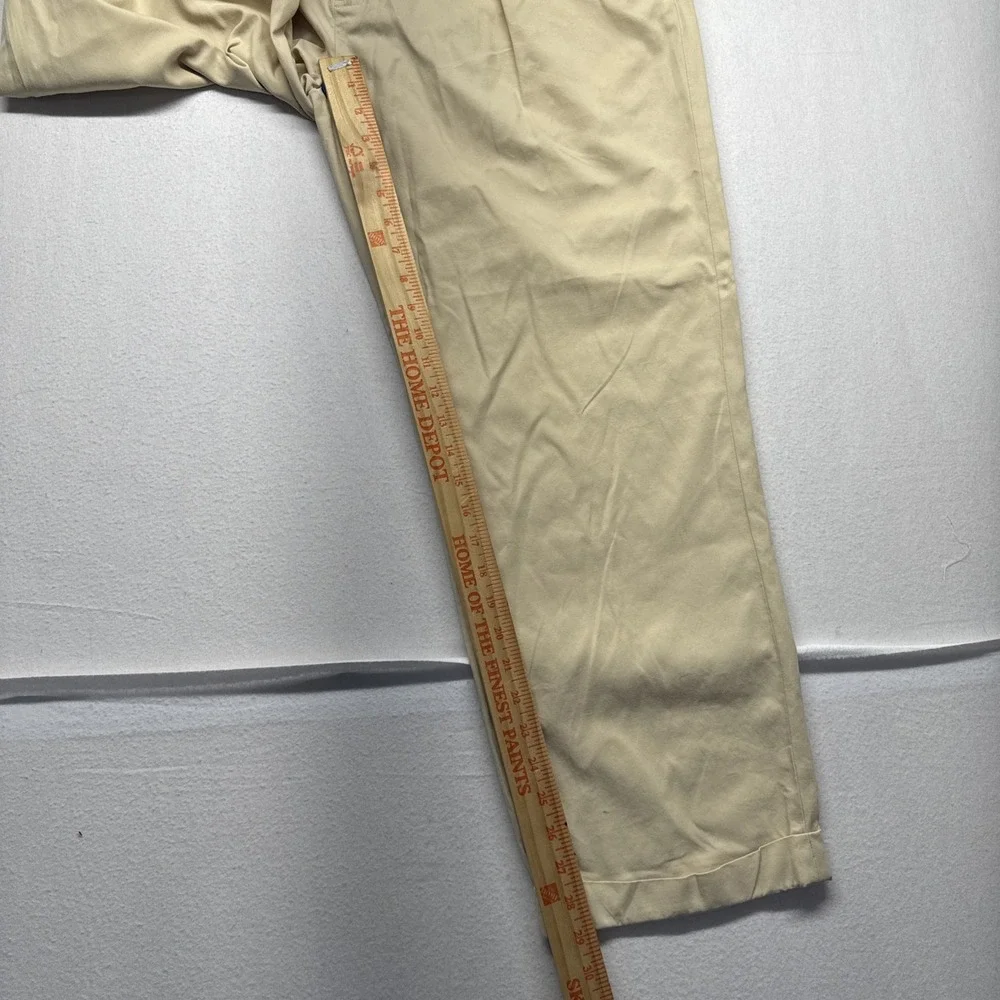 VTG Polo by Ralph Lauren Pastel Silk Cotton Pants 36*32(tag) fits 34*28 Cuffed